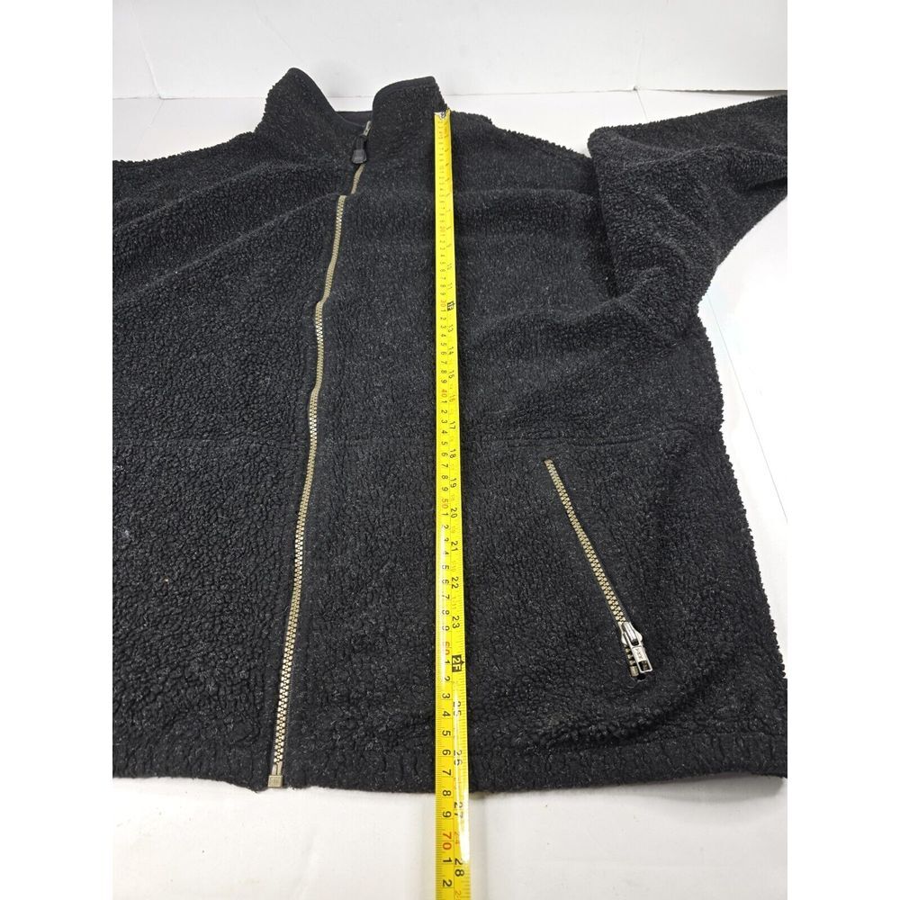 Vtg Bear Fleece Performance Men's Black Fleece Jacket L Full Zip USA Outdoor‎ - Picture 7 of 11